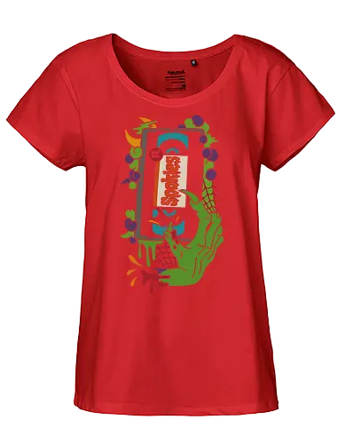 Digital Spookies - fan art, t-shirt design, art print, spooky season, unique art, cool, eerie, Halloween, spooky, monster hand, zombie, horror, retro horror, smartphone, tech horror, spooky movie, pop culture - Fairtrade Girl Shirt