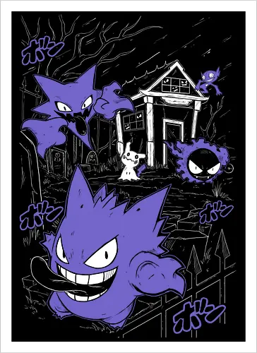 Ghost, Gastly & Haunter - Pocket