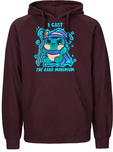 The Bare Minimum Spell - Frosch, absolutes Minimum, Zauberer, Frösche, Zauberspruch, frog, bare minimum, wizard, frogs, magic spell, spell casting, cast, nerdy, cute - Fairtrade Hoodie