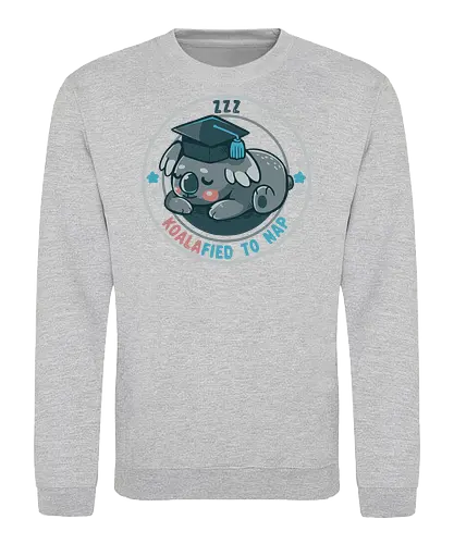 Koalafied to Nap - Koala, qualifiziert, koalafiziert, Nickerchen, Abschlussfeier, süßes Nickerchen, qualified, koalafied, nap, graduation, cute nap, animal pun, graduate, student - Sweatshirt