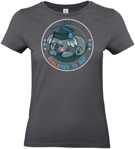 Koalafied to Nap - Koala, qualifiziert, koalafiziert, Nickerchen, Abschlussfeier, süßes Nickerchen, qualified, koalafied, nap, graduation, cute nap, animal pun, graduate, student - Standard T-Shirt (Women)