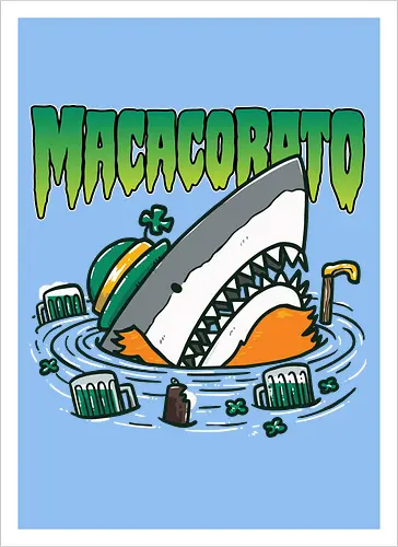 Ireland's St. Patrick's Day Shark - Irische Kunst - Loja MacacoRato