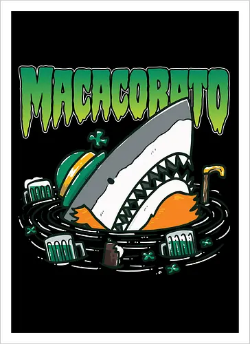 Ireland's St. Patrick's Day Shark - Irische Kunst - Loja MacacoRato