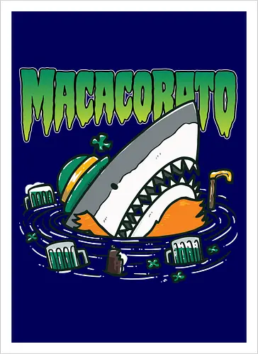 Ireland's St. Patrick's Day Shark - Irische Kunst - Loja MacacoRato