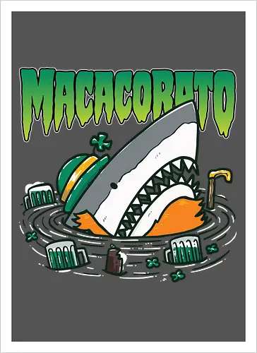 Ireland's St. Patrick's Day Shark - Irische Kunst - Loja MacacoRato