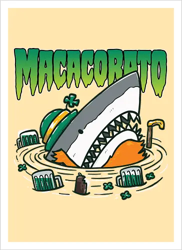 Ireland's St. Patrick's Day Shark - Irische Kunst - Loja MacacoRato