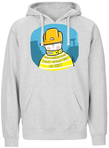 Arbeitsschutzkleidung - Ringelpullisprüche, Ringeldinger, streifenweise, Spruch, Weisheit, Motivation, Handgezeichnet, Humor, Selbstironie, Streifenpulli, Spruchshirt, deutsch, Ringelpulli, SprücheShirt, Cartoon Illustration, Statement, Arbeit, Arbeitsschutz, safety - Fairtrade Hoodie
