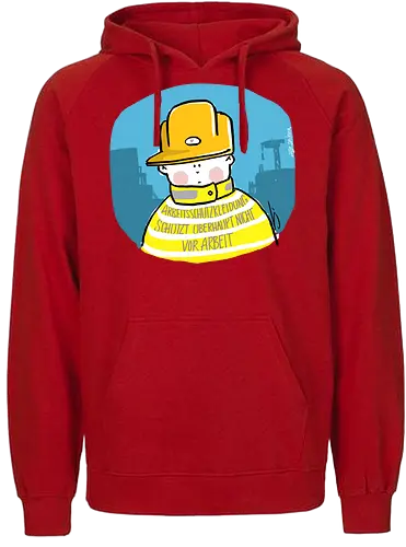 Arbeitsschutzkleidung - Ringelpullisprüche, Ringeldinger, streifenweise, Spruch, Weisheit, Motivation, Handgezeichnet, Humor, Selbstironie, Streifenpulli, Spruchshirt, deutsch, Ringelpulli, SprücheShirt, Cartoon Illustration, Statement, Arbeit, Arbeitsschutz, safety - Fairtrade Hoodie