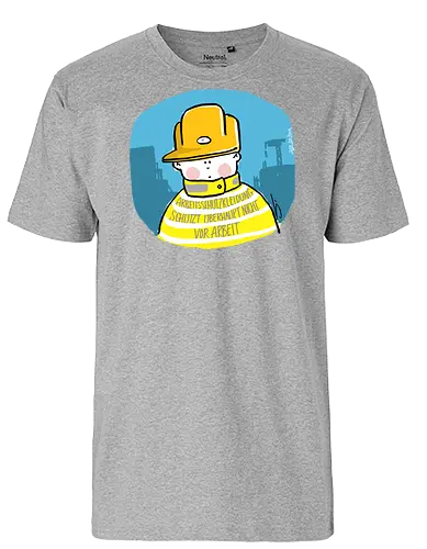 Arbeitsschutzkleidung - Ringelpullisprüche, Ringeldinger, streifenweise, Spruch, Weisheit, Motivation, Handgezeichnet, Humor, Selbstironie, Streifenpulli, Spruchshirt, deutsch, Ringelpulli, SprücheShirt, Cartoon Illustration, Statement, Arbeit, Arbeitsschutz, safety - Fairtrade T-Shirt