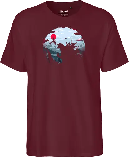 Monster King - Kaiju, monsters, monster king, japan, mount fuji, asia - Fairtrade T-Shirt