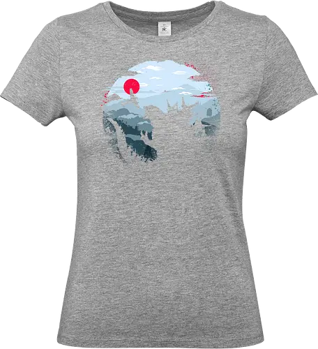 Monster King - Kaiju, monsters, monster king, japan, mount fuji, asia - Standard T-Shirt (Women)