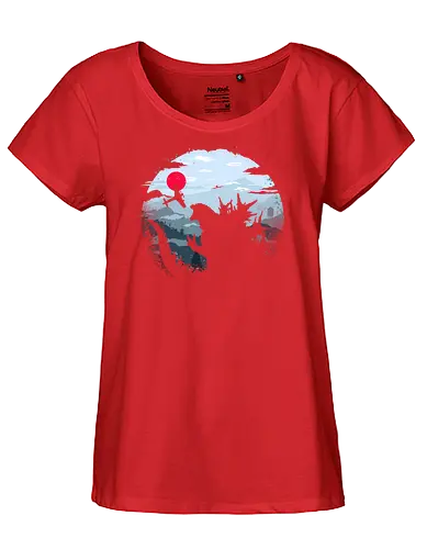 Monster King - Kaiju, monsters, monster king, japan, mount fuji, asia - Fairtrade Girl Shirt