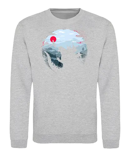 Monster King - Kaiju, monsters, monster king, japan, mount fuji, asia - Sweatshirt