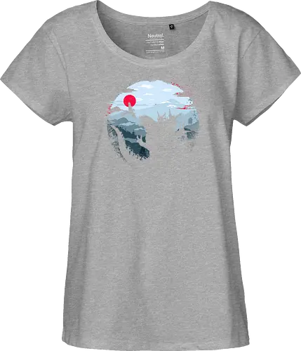 Monster King - Kaiju, monsters, monster king, japan, mount fuji, asia - Fairtrade Girl Shirt