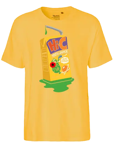  Slime Time Ecto Cooler - Ecto Cooler, Hi-C, Ghost, 90s nostalgia, retro beverage, slime, juice box, pop culture, fan art, t-shirt design, art print, classic cartoon, green slime, throwback, geek culture, 80s - Fairtrade T-Shirt