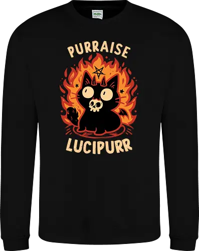 Demon Cat Lucipurr - Funny Gothic Kitten