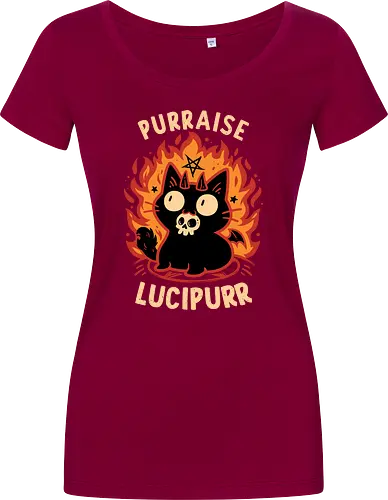 Demon Cat Lucipurr - Funny Gothic Kitten