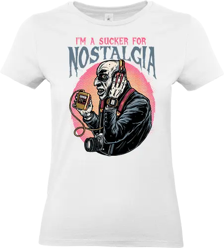 Nostalgic Vampire - Movie, film, horror, vampire, vampires, Halloween, horror movie, nostalgic, funny, retro __ - Standard T-Shirt (Women)