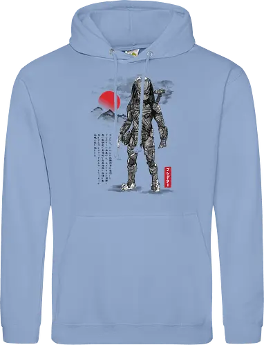 Wolf predator sumi e