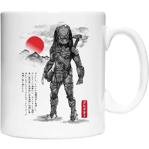 Wolf predator sumi e