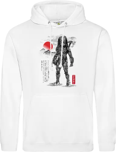 Wolf predator sumi e