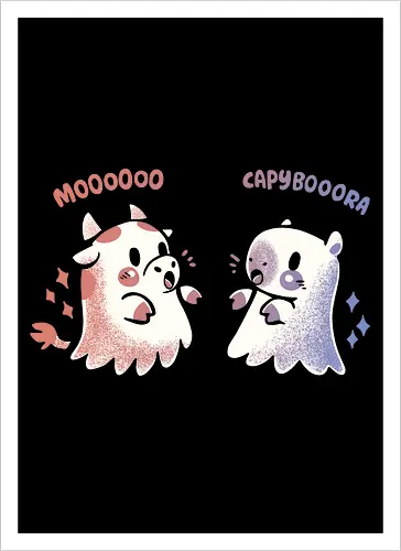 Spooky Capy and Cow 