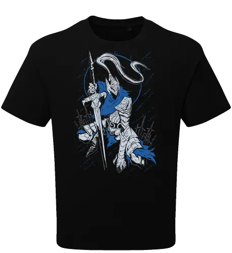 Knight Souls Artorias - Dark  - Kawaii, Anime, Manga, Tokyo, Angry, Japanese Art, Aesthetic, Manga Style, Zylixzen, Aggressive, Gamer, Otaku, Gift, Cool - Oversize T-Shirt
