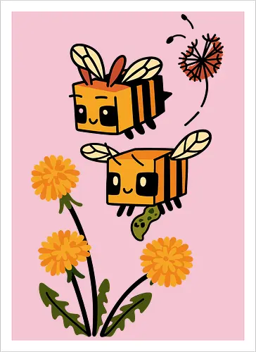 Busy Block Bees