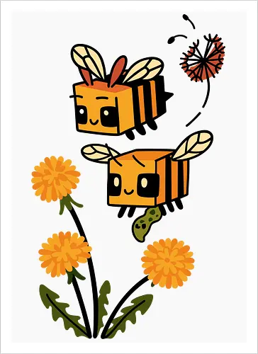 Busy Block Bees