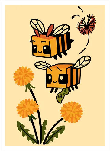 Busy Block Bees
