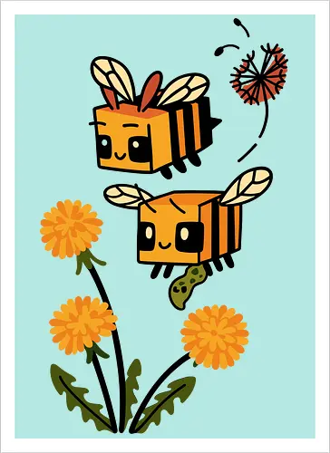 Busy Block Bees