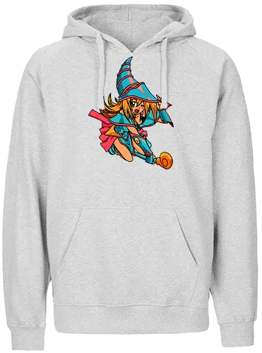  Dark Magician Girl Wink - Dark Magician Girl, Yu-Gi-Oh, Yugioh, anime, trading card game, TCG, fan art, t-shirt design, art print, kawaii, cute anime girl, retro anime, Duel Monsters, Yugi Muto, pop culture, magic - Fairtrade Hoodie