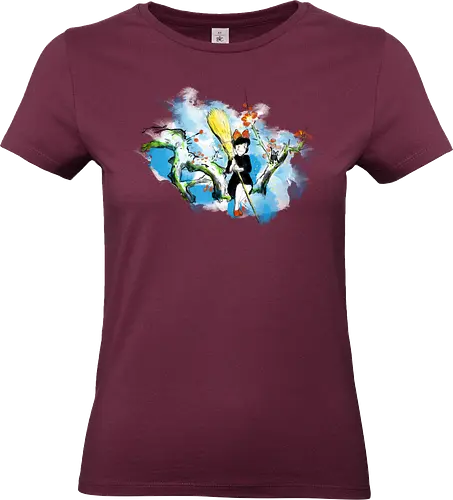 Sumi-e little witch - anime, movie, little witch, Kiki, movie, japan pop culture - Standard T-Shirt (Women)