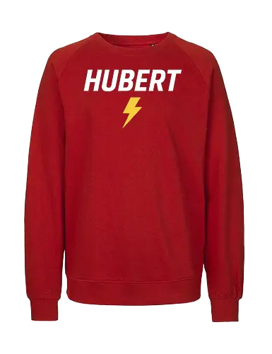 Hubert(DER ECHTE) - Hubert, Speed, Blitz, Power, Sport, Energie, Training, Fitness, Dynamik, Lifestyle - Fairtrade Sweatshirt