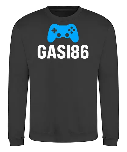 Hubert(DER ECHTE) - GASI86, Gaming, Gamer, Controller, Zocken, E-Sports, Streamer, YouTube, Twitch, Gaming Community, Videospiele, Gaming Merch, Team GASI86, Zockerlife, Gaming Style, Gamer Hoodie, Gamer Shirt - Sweatshirt