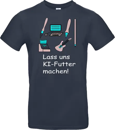 Lass uns KI-Futter machen, weiße Schrift