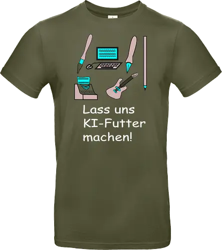 Lass uns KI-Futter machen, weiße Schrift