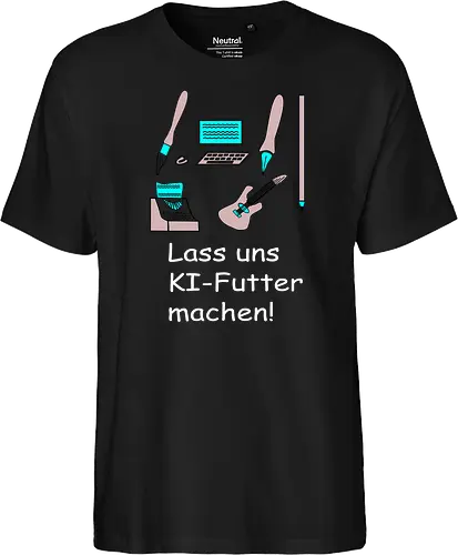 Lass uns KI-Futter machen, weiße Schrift