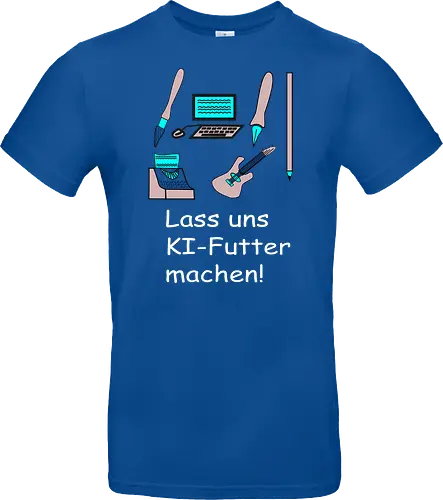 Lass uns KI-Futter machen, weiße Schrift