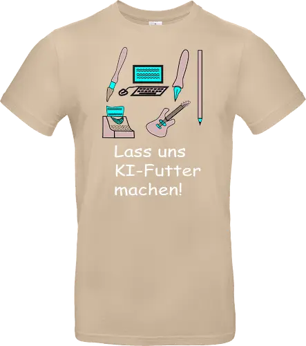 Lass uns KI-Futter machen, weiße Schrift