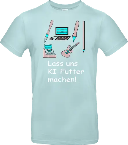 Lass uns KI-Futter machen, weiße Schrift