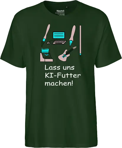 Lass uns KI-Futter machen, weiße Schrift