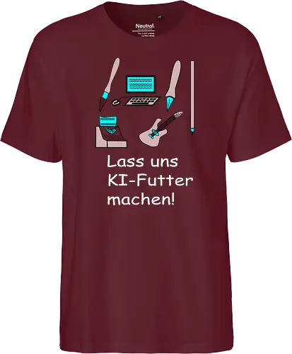 Lass uns KI-Futter machen, weiße Schrift