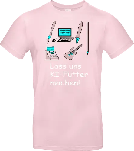 Lass uns KI-Futter machen, weiße Schrift