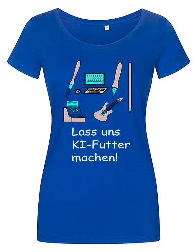 Lass uns KI-Futter machen, weiße Schrift