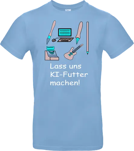 Lass uns KI-Futter machen, weiße Schrift