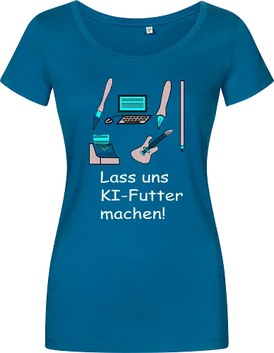 Lass uns KI-Futter machen, weiße Schrift