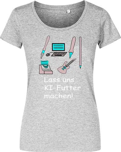 Lass uns KI-Futter machen, weiße Schrift