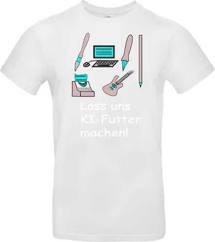 Lass uns KI-Futter machen, weiße Schrift