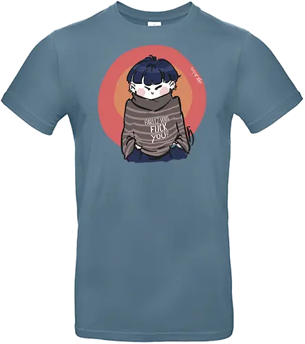 Parlez-vous fuck you? - Ringelpullisprüche, Ringeldinger, streifenweise, Spruch, Weisheit, Motivation, Ringelpulli, SprücheShirt, Cartoon Illustration, Statement, Handgezeichnet, Humor, Selbstironie, Streifenpulli, Spruchshirt, deutsch - Standard T-Shirt